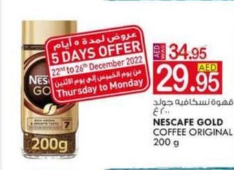 KM Trading Nescafe gold coffee original 200g offer