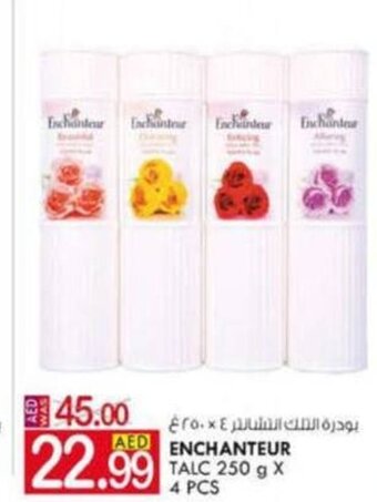 KM Trading Enchanteur talc 250g x 4pcs offer