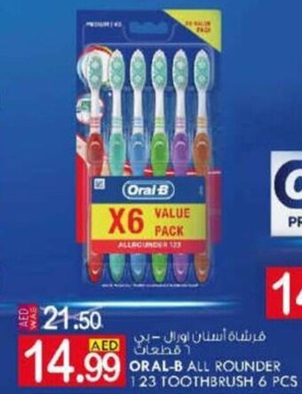 KM Trading Oral-B all rounder 123 toothbrush 6 PCS offer