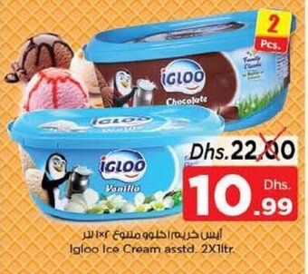 Nesto Igloo ice cream asstd 2 x 1ltr offer