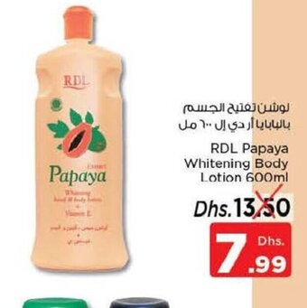 Nesto RDL papaya whitening body lotion 600ml offer
