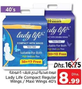 Nesto Lady life compact regular wings / maxi wings 40's offer