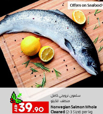 Lulu Hypermarket Norwegian Salmon Whole Cleaned offer