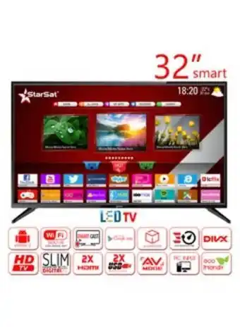 Noon 32-inch hd smart led tv starsat-32 smart black offer
