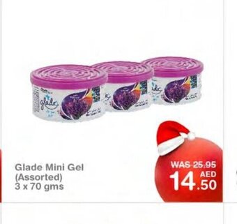 Choithrams Glade mini gel assorted 3 x 70gms offer