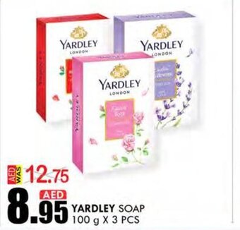 KM Trading Yardley soap 100g x 3pcs offer