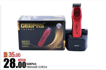 KM Trading Geepas trimmer GTR34 offer
