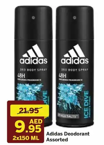 West Zone Supermarket Adidas deodorant assorted 2 x 150 ml offer