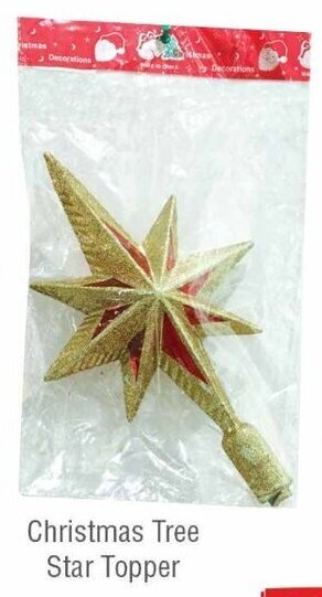 West Zone Supermarket Christmas tree star topper offer