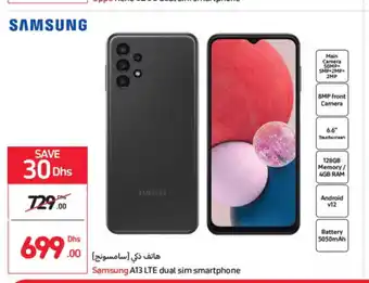 Carrefour Samsung A13 LTE dual sim smartphone offer