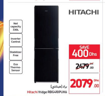 Carrefour Hitachi fridge RBG410PUK6 offer