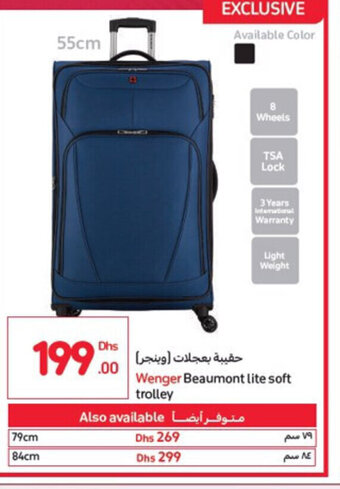 Carrefour Wenger beaumont lite soft trolley offer