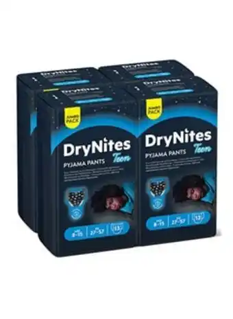 Drynites pyjama, 8-15 years, boy, 27-57 kg, jumbo pack, 52 bed wetting diaper pants