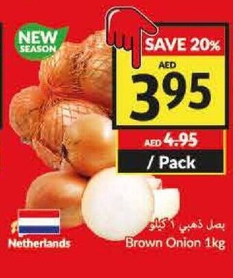 Viva Brown onion 1kg per pack offer