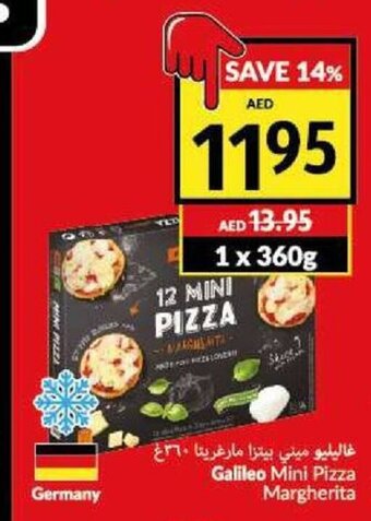 Galileo mini pizza margherita 360g