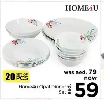 Nesto Home4U Opal Dinner Set 20Pcs set of offer