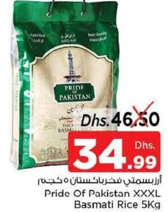 Nesto Pride Of Pakistan XXXL Basmati Rice 5Kg offer