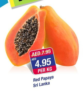 West Zone Supermarket Red papaya per kg offer