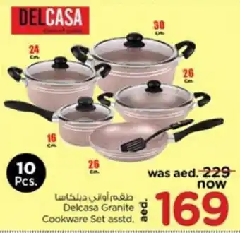Nesto Delcasa Granite Cookware Set Asstd offer