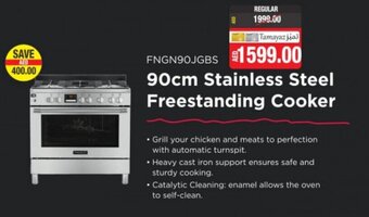 Union Coop 90cm Stainless steel freestanding cooker offer