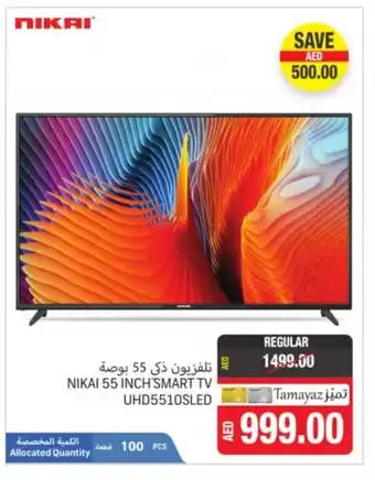 Union Coop Nikai 55 inch smart TV UHD5510SLED offer