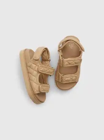 Toddler quilted sandals