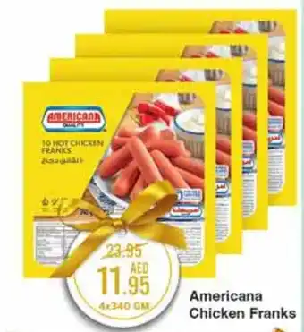 West Zone Supermarket Americana Chicken Franks 4x340gm offer