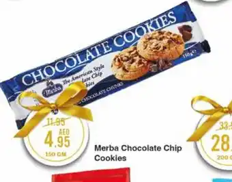 West Zone Supermarket Merba Chocolate Chip Cookies 150gm offer