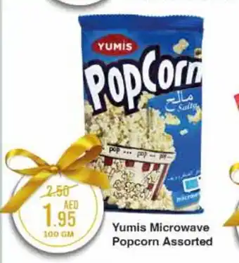West Zone Supermarket Yumis Microwave Popcorn Assorted 100gm offer