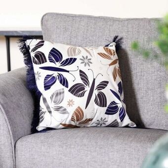 Danube Home Alaina blue flutterflies filled cushion 45x45 multicolor offer