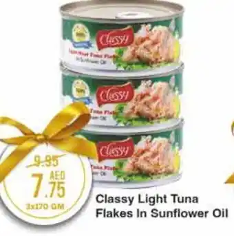 West Zone Supermarket Classy Light Tuna Flakes in Sunflower Oil 3x170gm offer
