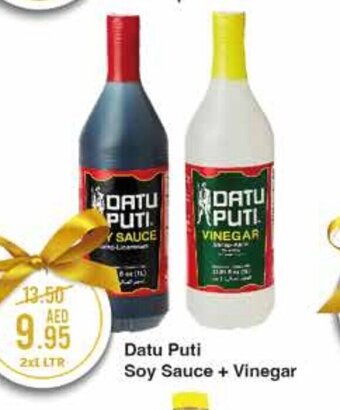 West Zone Supermarket Datu Puti Soy Sauce + Vinegar 2x1ltr offer