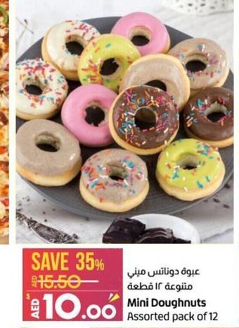 Lulu Hypermarket Mini doughnuts assorted pack of 12 offer