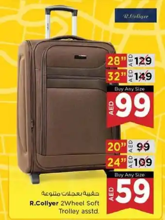 Nesto R.Collyer 2wheel soft trolley asstd. 20"/ 24" offer