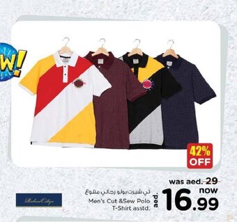 Nesto Men's cut & sew polo t-shirt asstd. offer