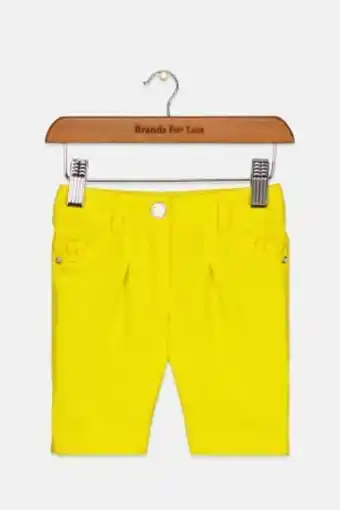 Brands For Less Toddler girls straight leg solid pants, yellow offer