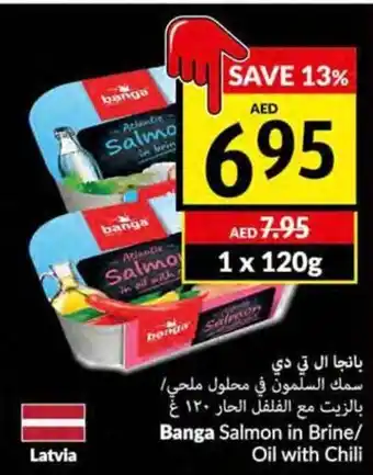 Viva Banga Salmon in Brine/Oil with Chili 1 x 120g offer