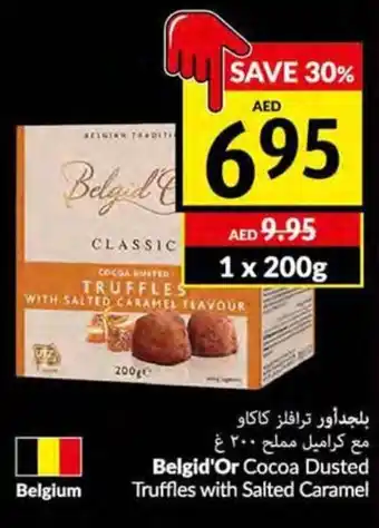 Viva Belgid'Or Cocoa Dusted Truffles with Salted Caramel 1 x 200g offer