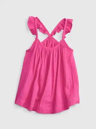 GAP Toddler crinkle gauze tank top offer