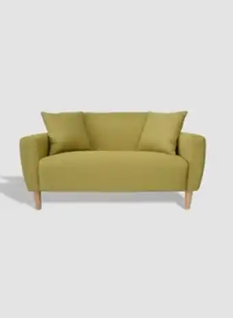 Noon Sofa economical - light green couch - 130 x 68 x 70 - 2 seater sofa relaxing sofa offer