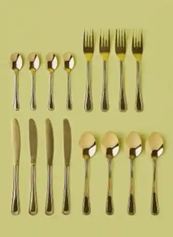 Noon 16 piece cutlery set - made of stainless steel - silverware flatware - spoons and forks set, spoon set - table spoons, tea sp offer