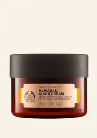 The Body Shop Spa of the world™ hawaiian kukui cream rich nurturing body cream offer