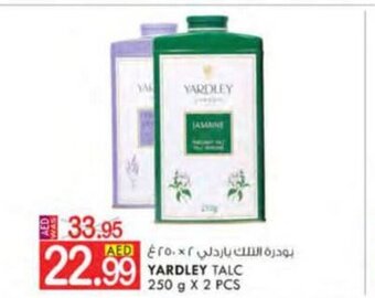 KM Trading Yardley talc 250g x 2pcs offer