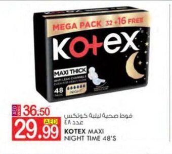 KM Trading Kotex maxi night time 48's offer