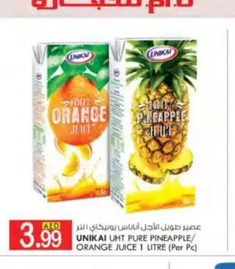 KM Trading Unikai UHT pure pineapple juice 1 litre offer