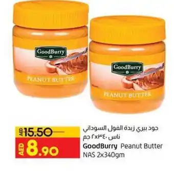Lulu Hypermarket GoodBurry Peanut Butter NAS 2x340gm offer