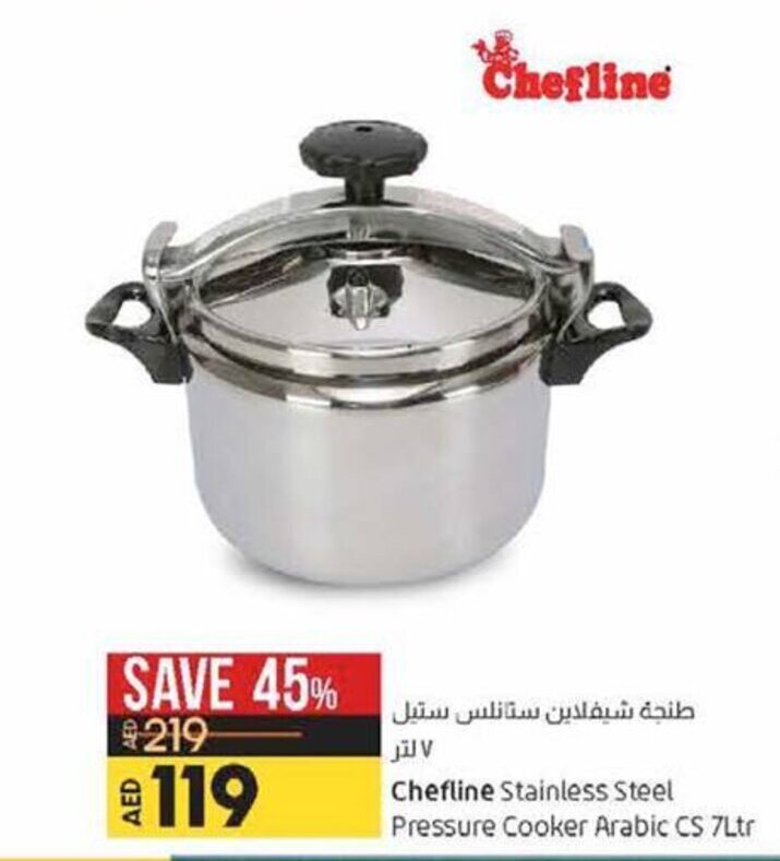 Chefline stainless discount steel pressure cooker