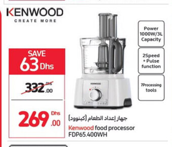 Carrefour Kenwood food processor FDP65.400WH offer