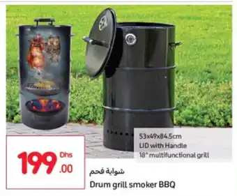 Carrefour Drum grill smoker BBQ offer