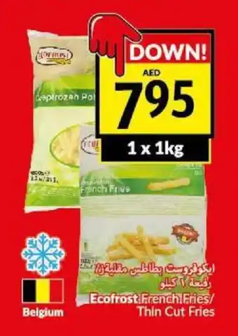 Viva Ecofrost french fries/ thin cut fries 1 x 1kg offer